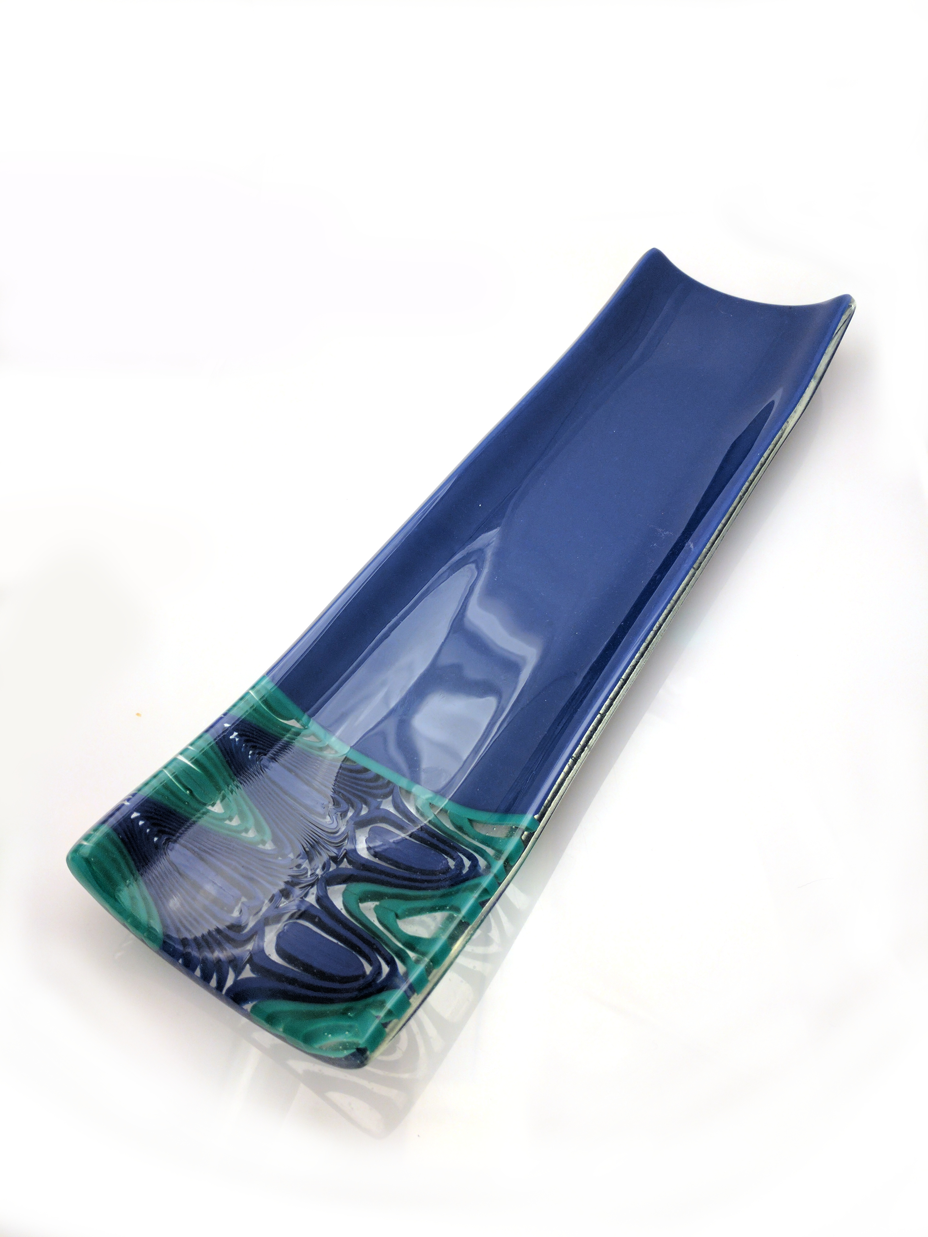 blue glass channel plate